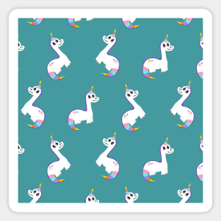 Dinocorn Pattern Sticker